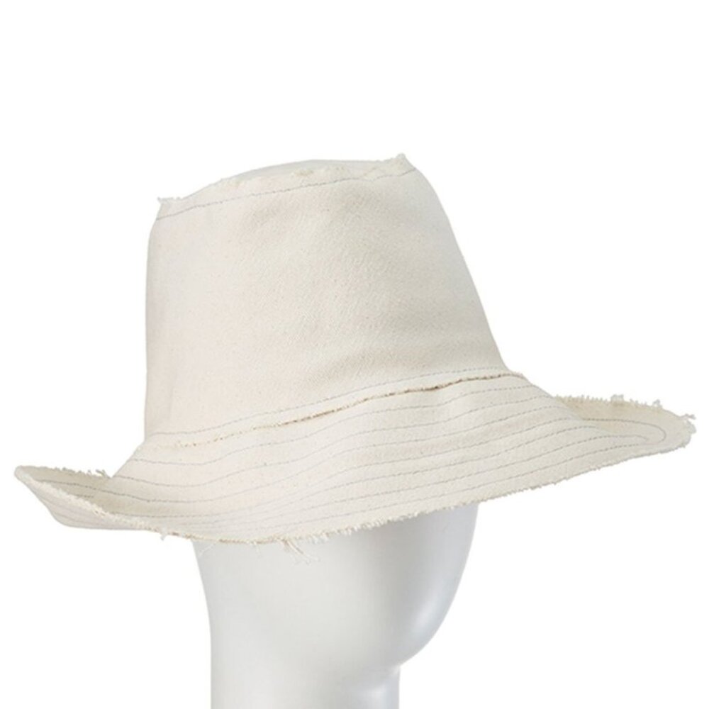 Tracy Watts Brooklyn Dune Canvas Bucket Hat (striped) OS